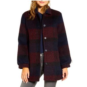 NEW Velvet by Spencer and Graham Plaid Car Coat!